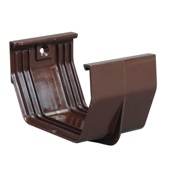 Amerimax Home Products Amerimax 3.3 in. H X 3 in. W X 5 in. L Brown Vinyl U Gutter Connector T1505 - main